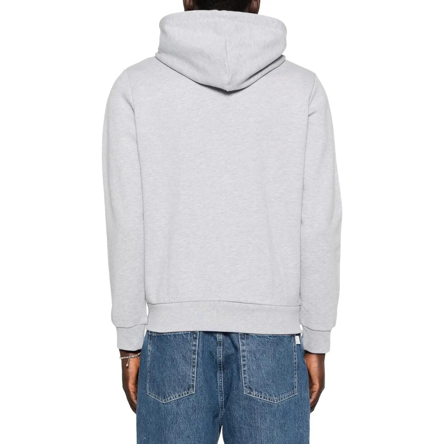 Felpa Con Cappuccio Vestibilità Rilassata Logo Manica Lunga Uomo Lacoste Grigio 3/5