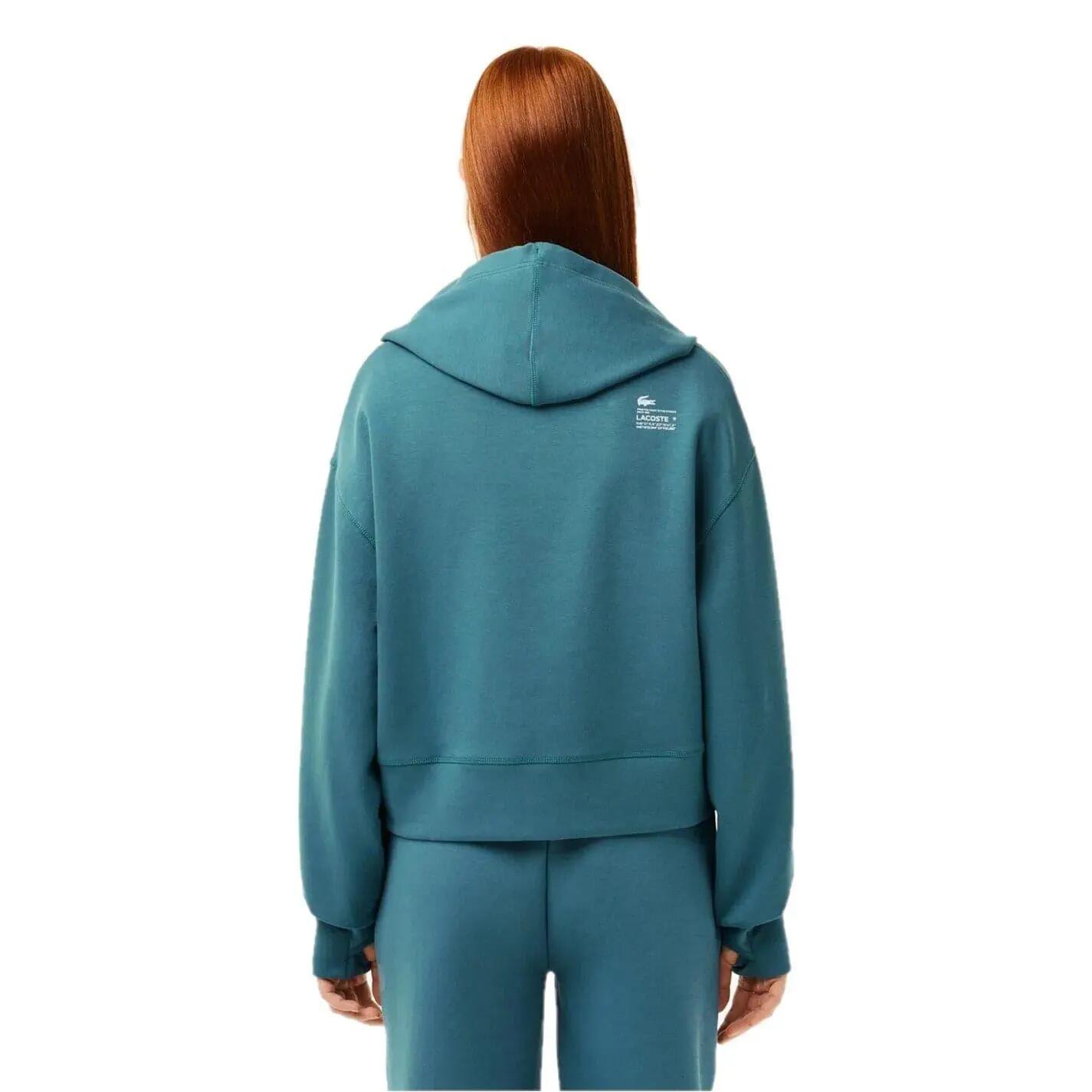 Sweat À Capuche Avec Cordons Femme (Sarcelle) 3/4