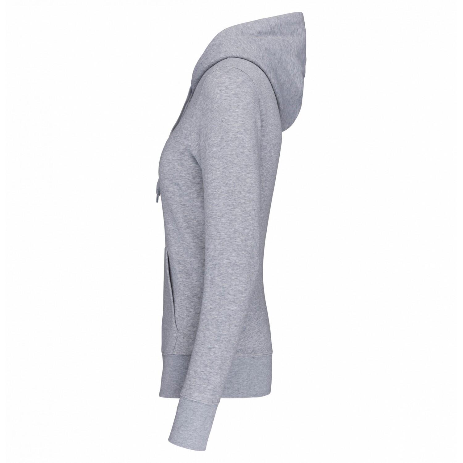 Felpa Con Cappuccio Donna Kariban Grigio Oxford 3/3