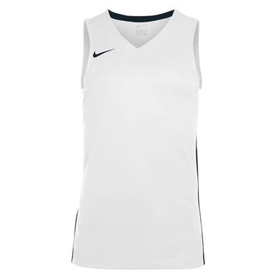 Maglia Da Pallacanestro Scollo A V Senza Maniche Bambini Nike Bianco Nero