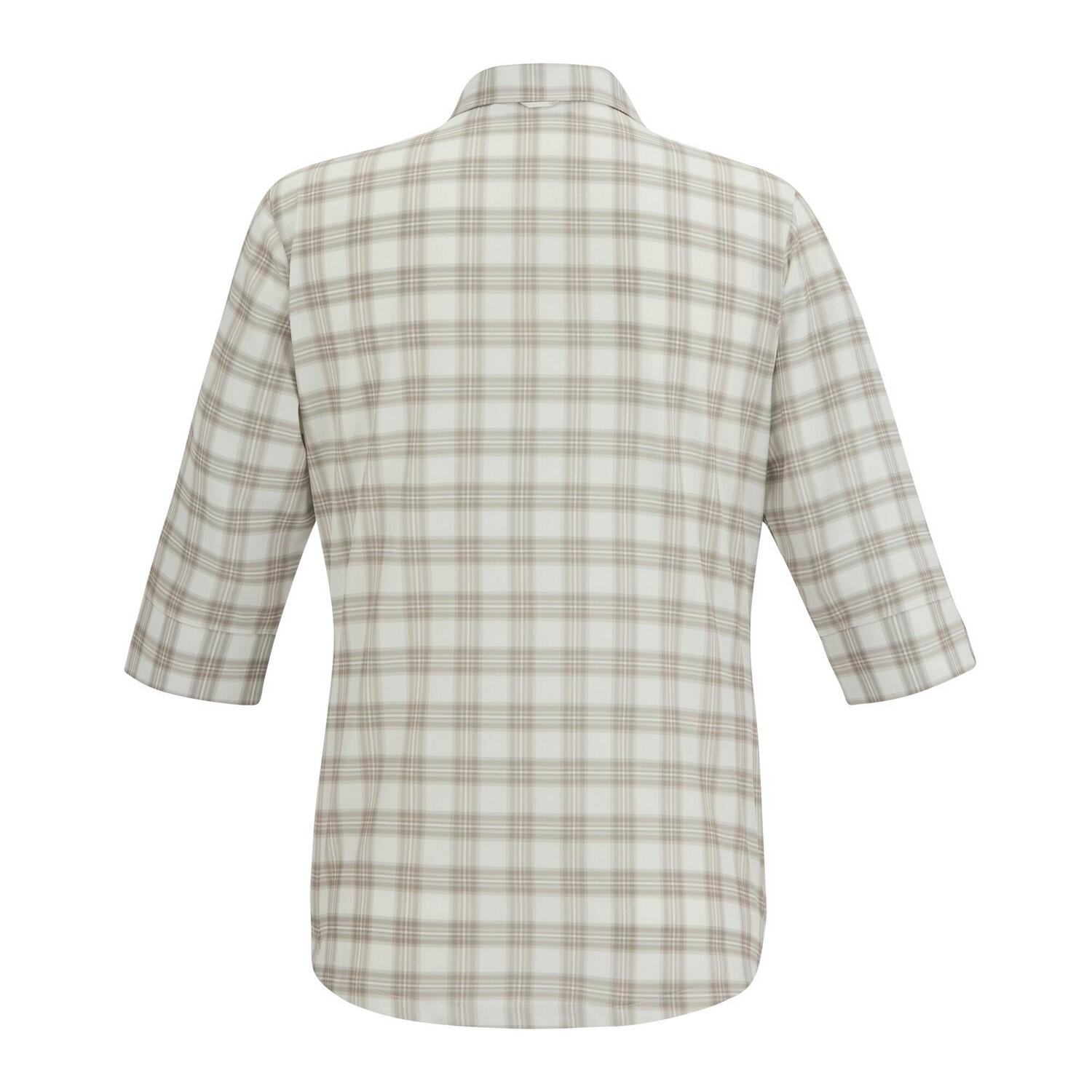 Camicia A Quadri Donna Regatta Keralin Pergamena Bianca 3/5