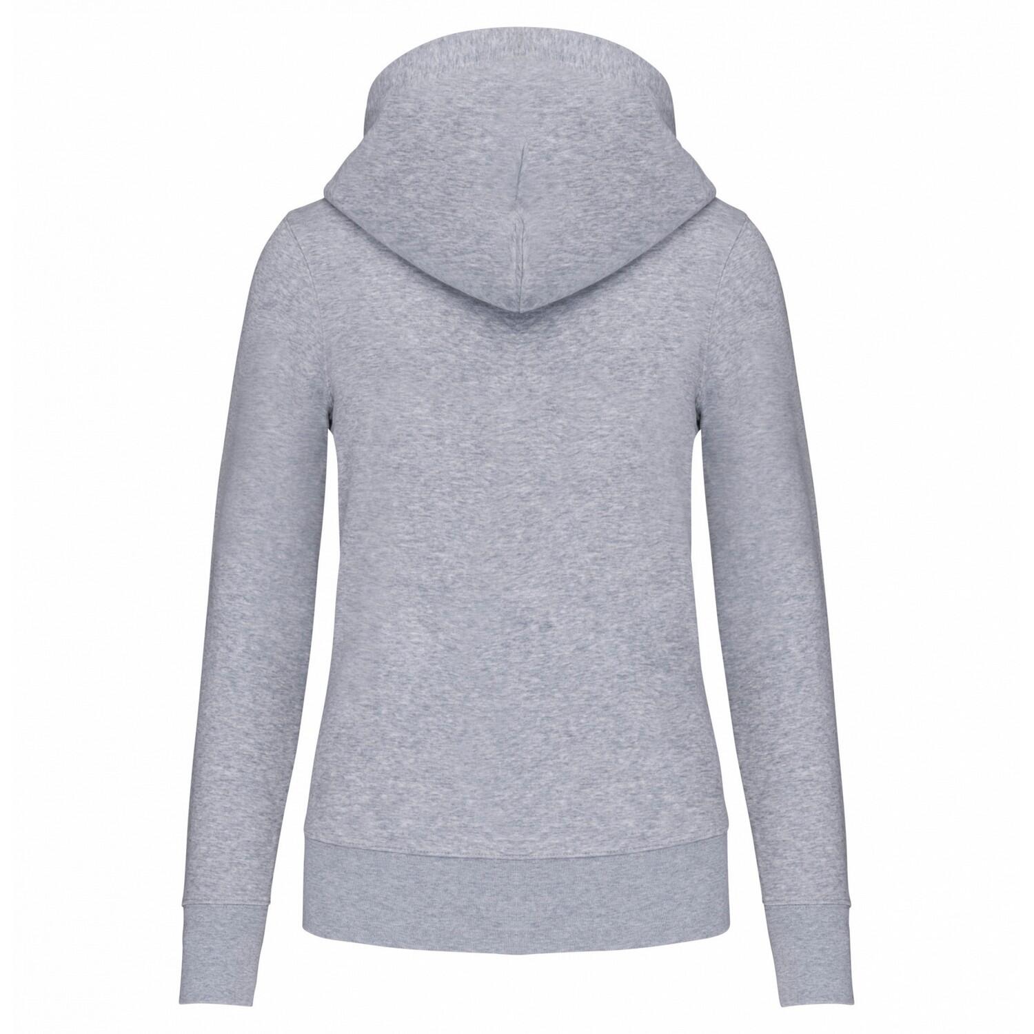 Felpa Con Cappuccio Donna Kariban Grigio Oxford 2/3