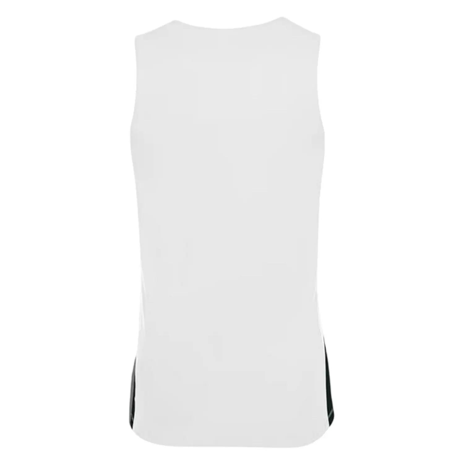 Maillot De Basket Sans Manches Enfant (Blanc / Noir) 2/4