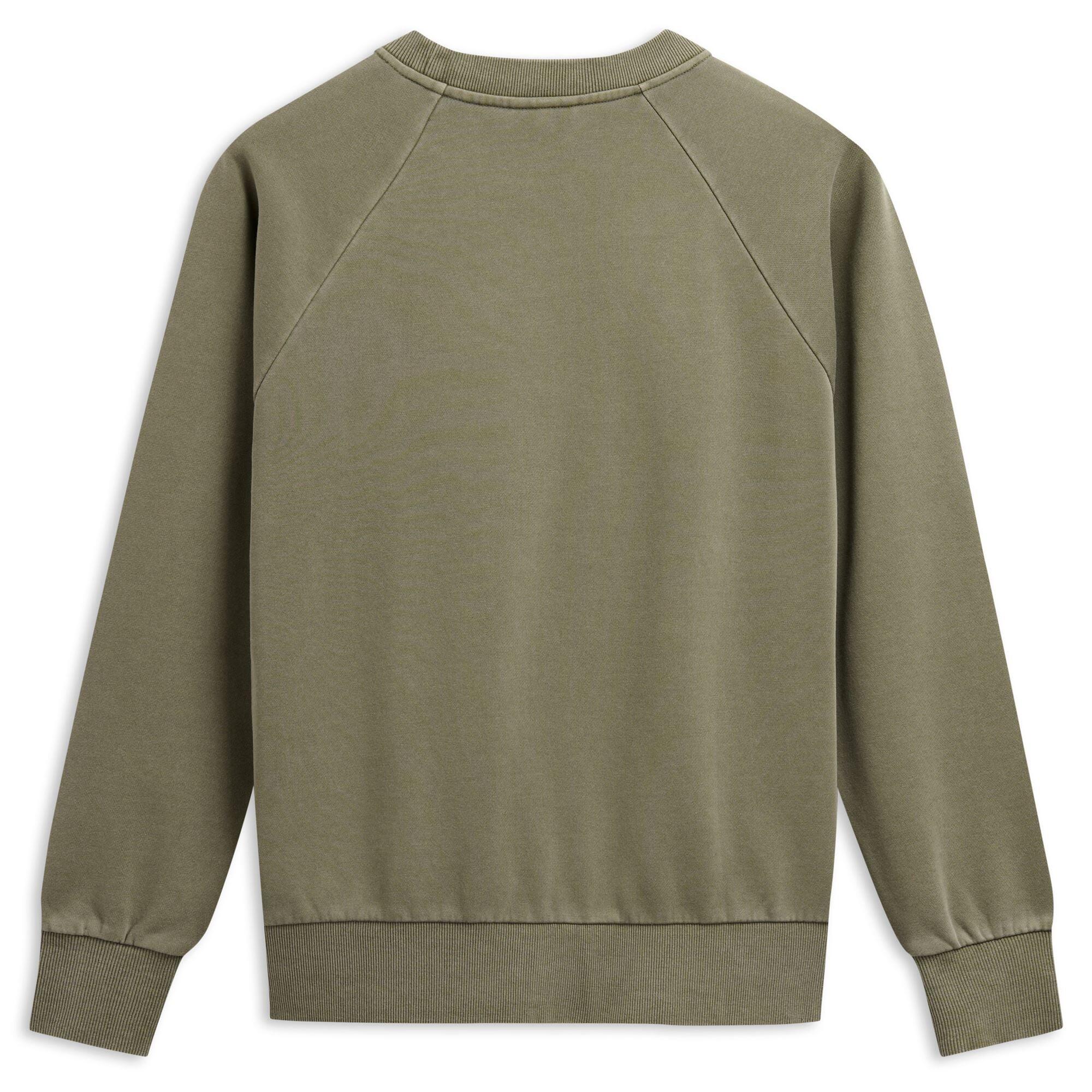 Felpa da uomo in cotone verde da casual 2/6