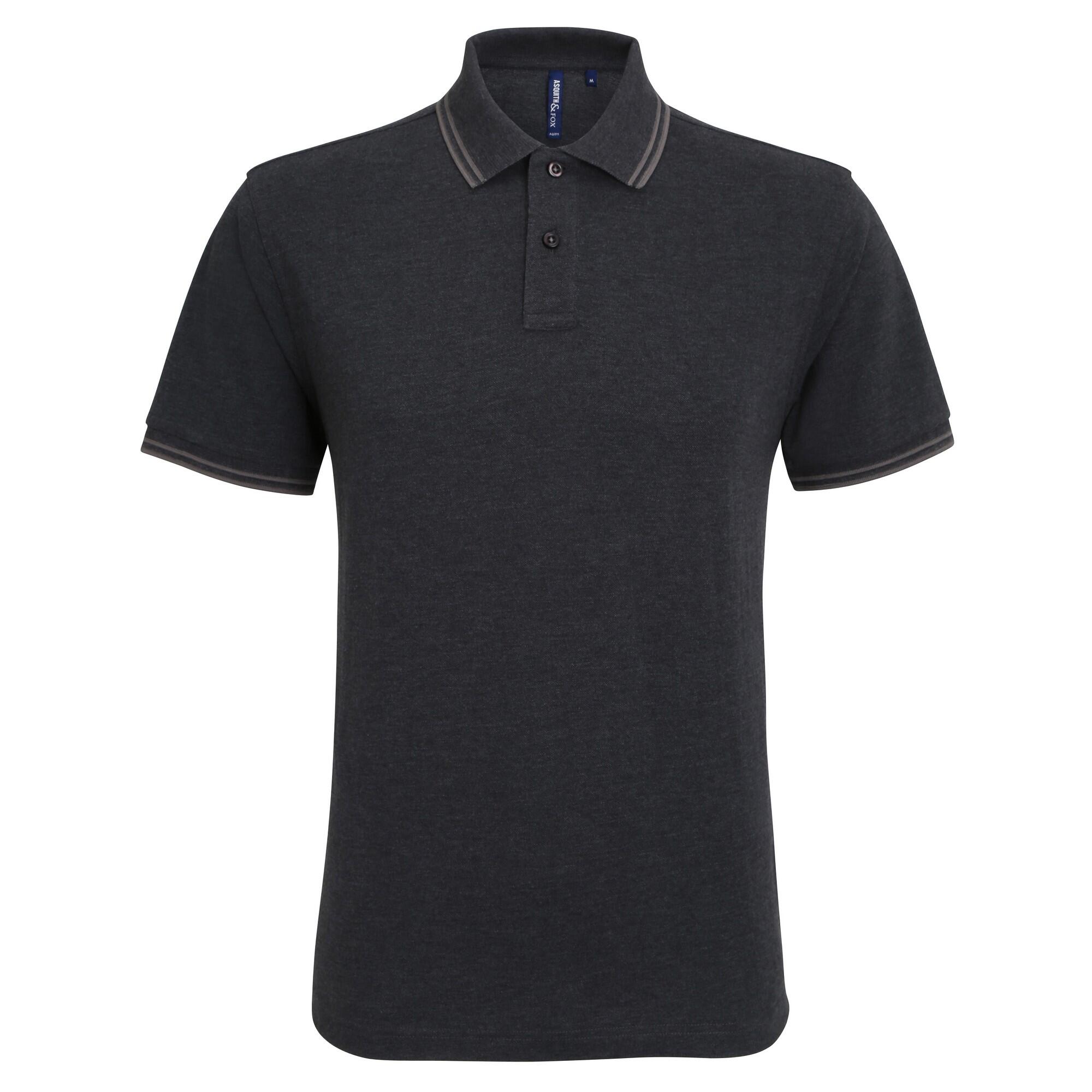 PoloShirt, kurzärmlig Herren Schwarz/Grau 2/2