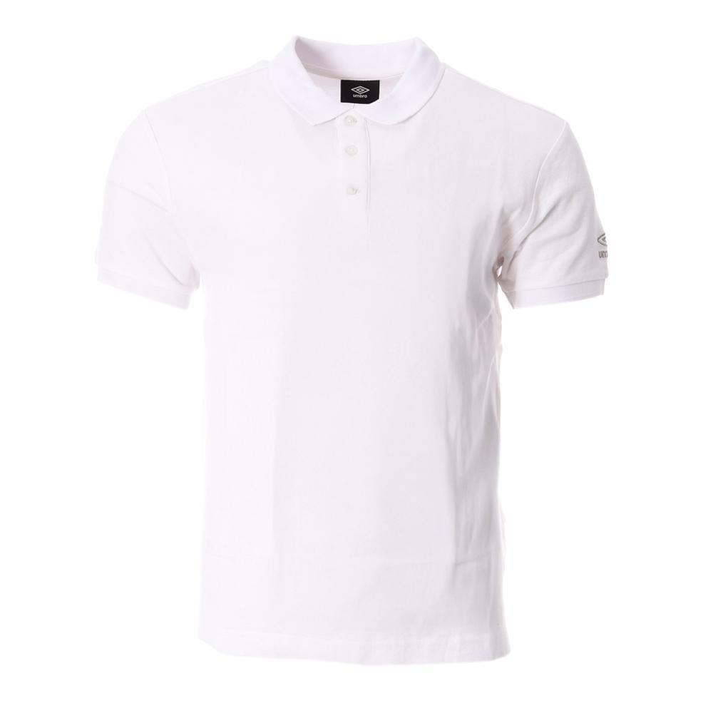 Umbro Men's Net White Polo Shirt