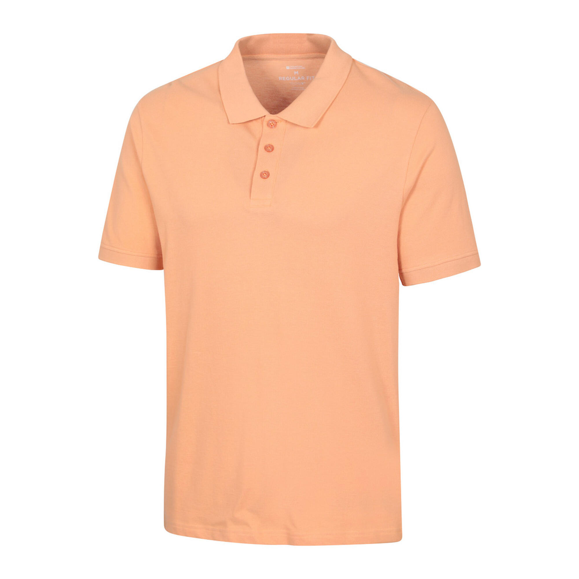 Polo Manches Courtes Motif/style Bords Contrastés LAKESIDE Homme (Corail) 3/3