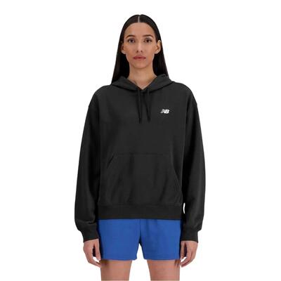 Felpa Con Cappuccio Terry Francese Donna New Balance Nero