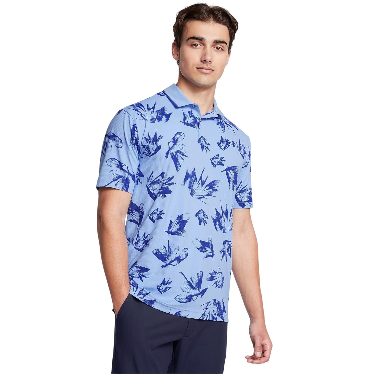 Polo Motif/style Floral Homme (Bleu) 3/3