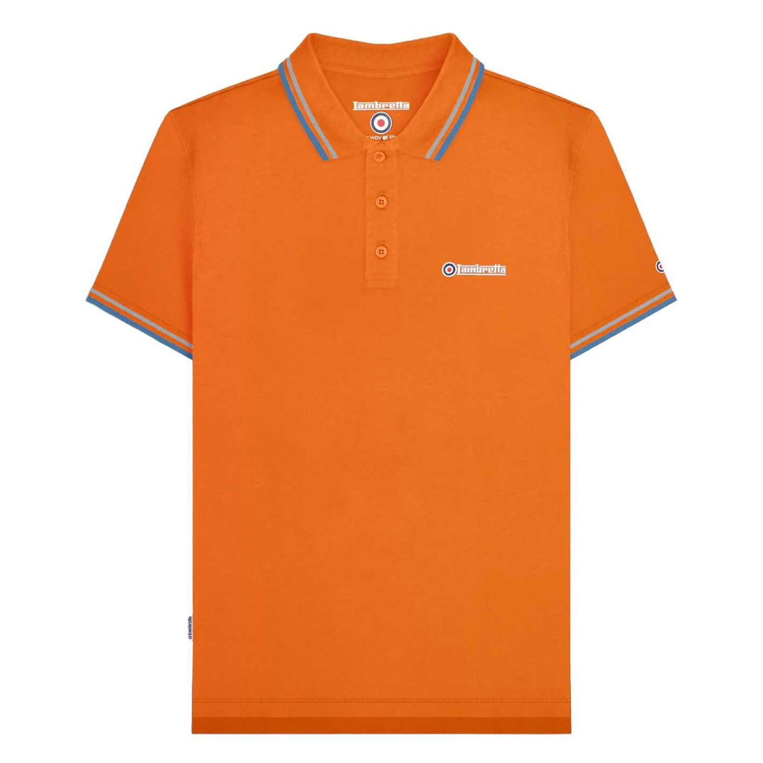 Polo SS25 Homme (Orange / Ciel) 2/3