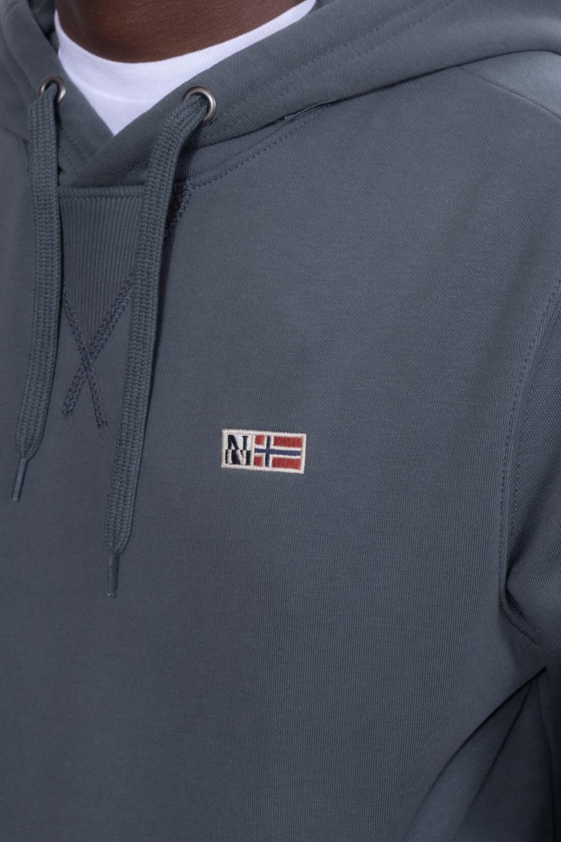 NAPAPIJRI Sweat-shirt hiver homme Buri capuche, taille M, vert sauge 3/3
