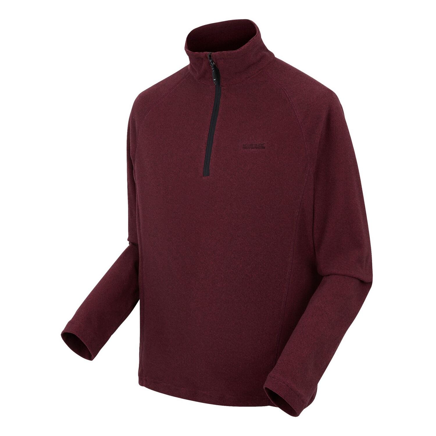 Haut Polaire MONTES Homme (Pourpre Foncé / Noir) 3/4