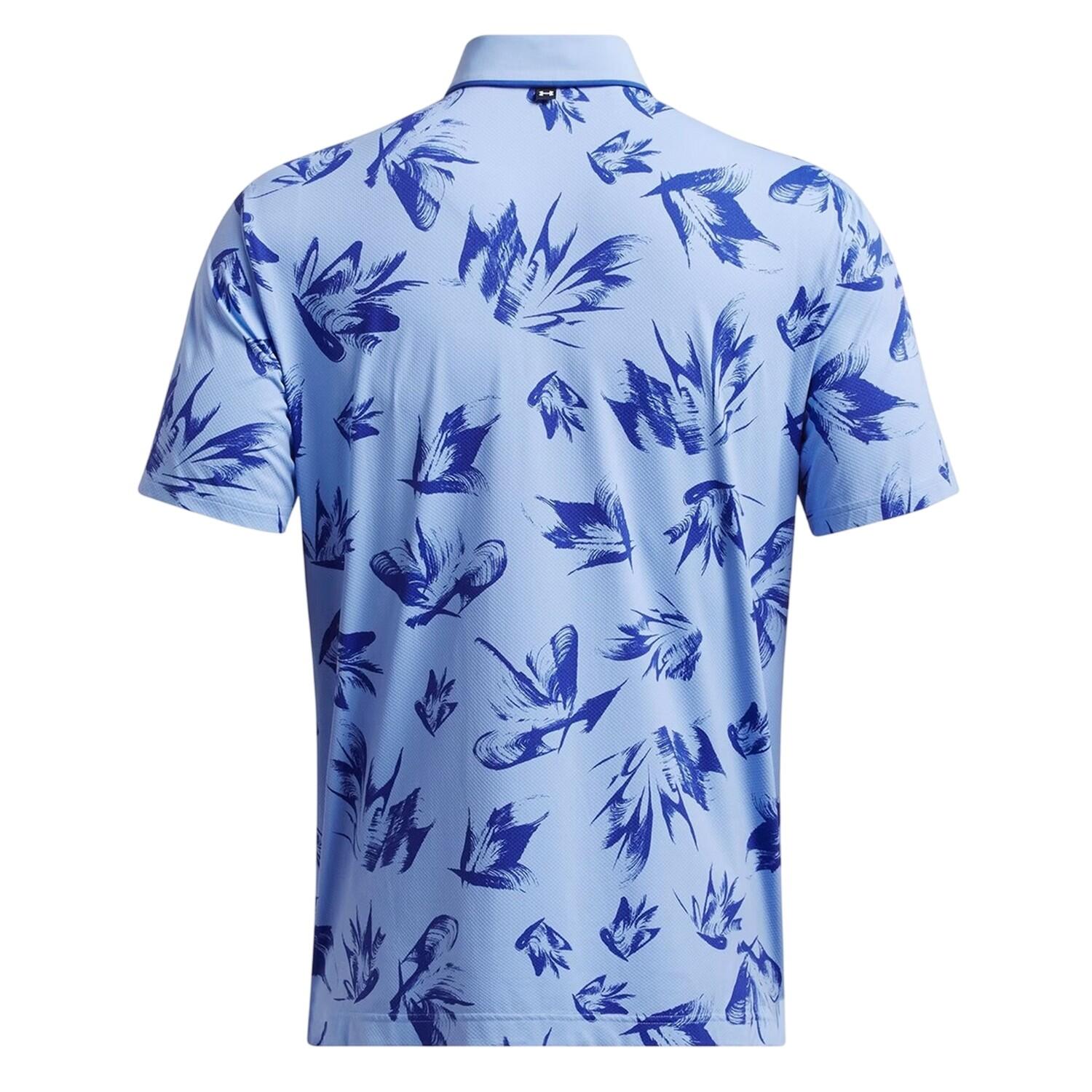 Polo Motif/style Floral Homme (Bleu) 2/3