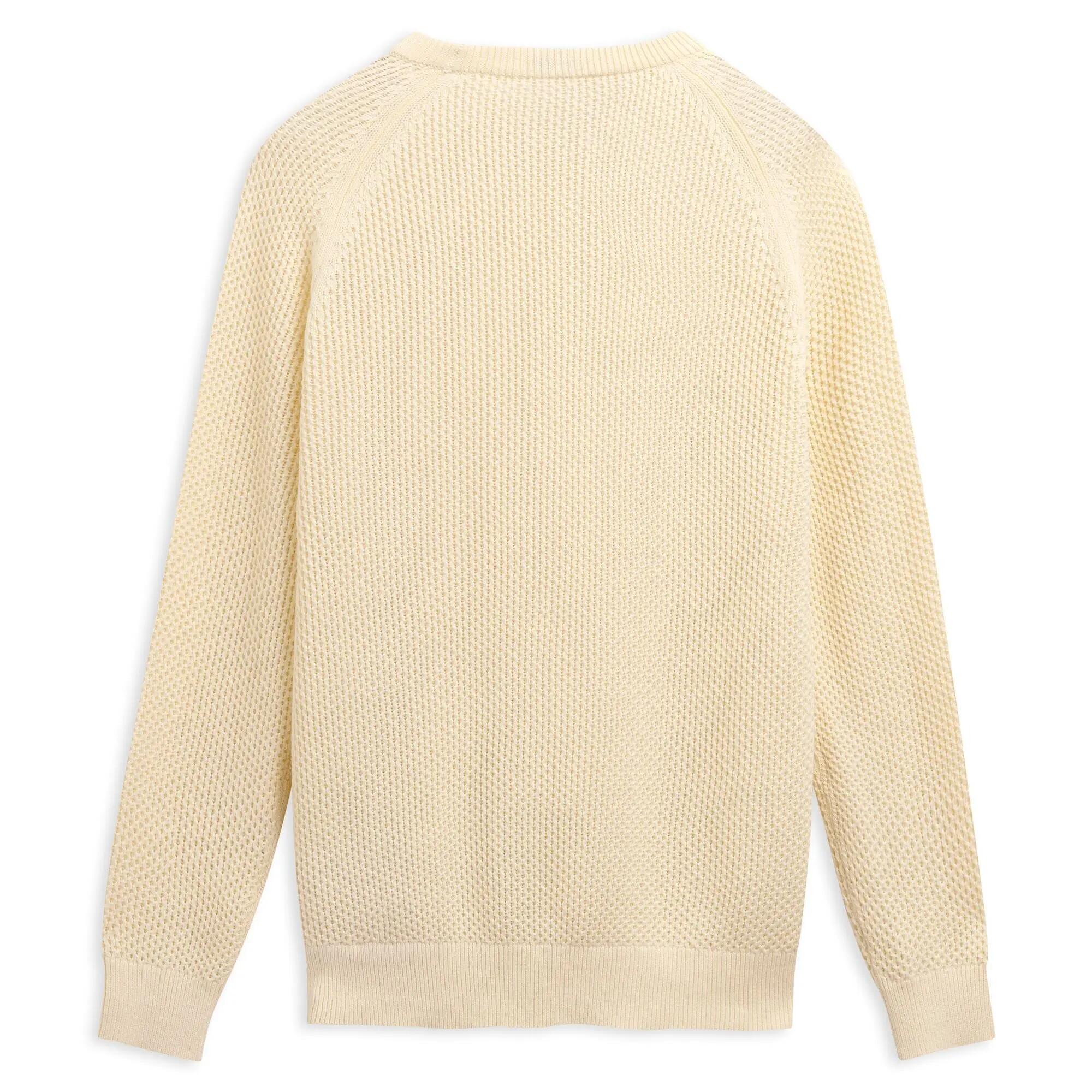 Maglione da uomo in cotone beige da casual 2/3