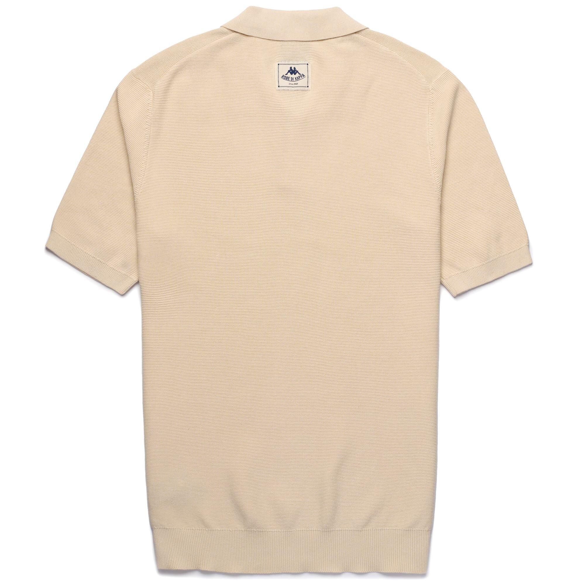 Polo da uomo in cotone beige da casual 2/5