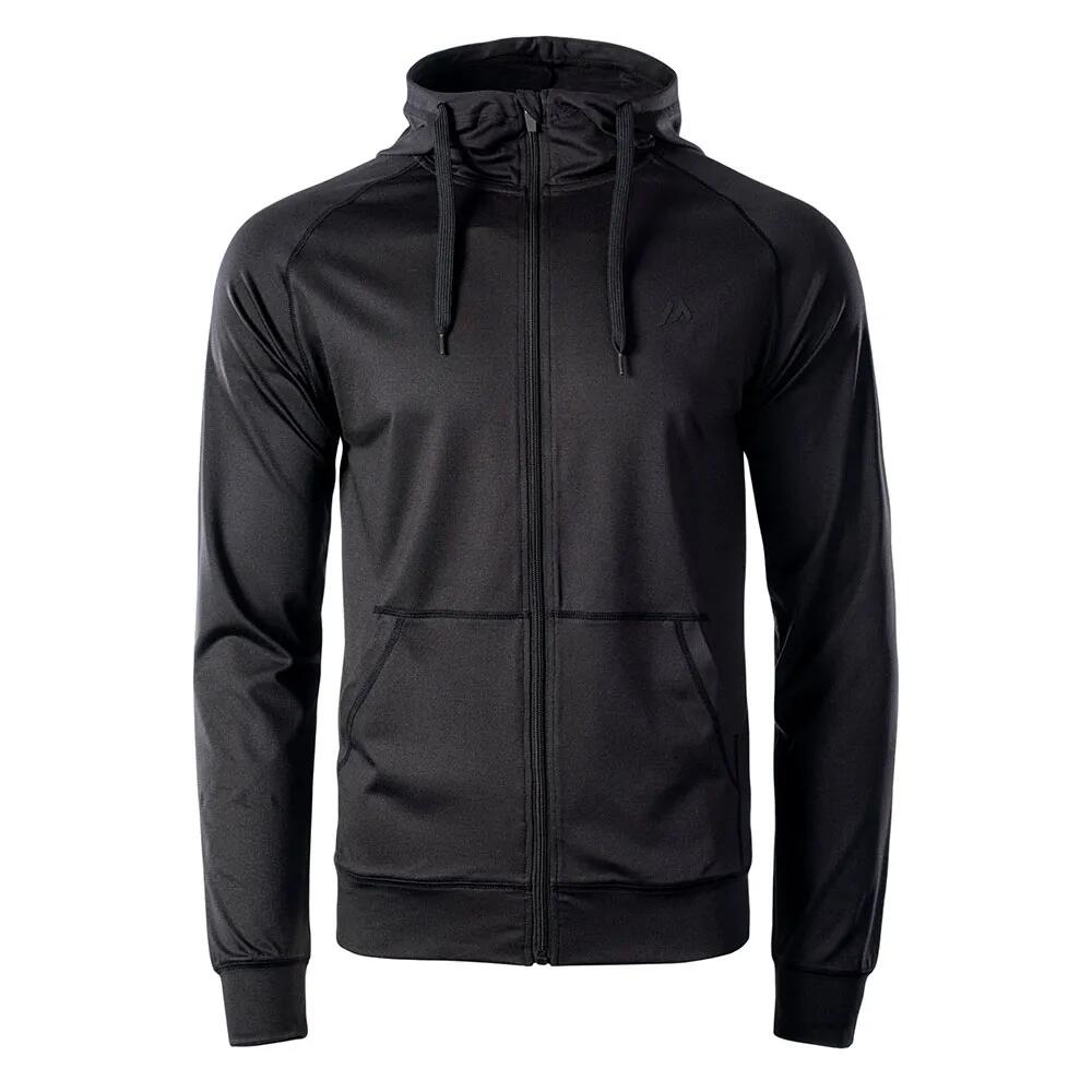 Mens Akos Full Zip Hoodie (Black)