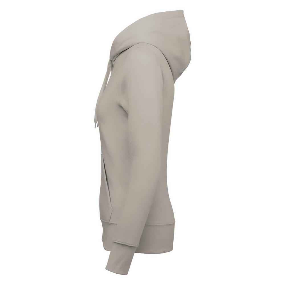 Felpa Con Cappuccio E Zip Intera Donna Kariban Argilla 3/3
