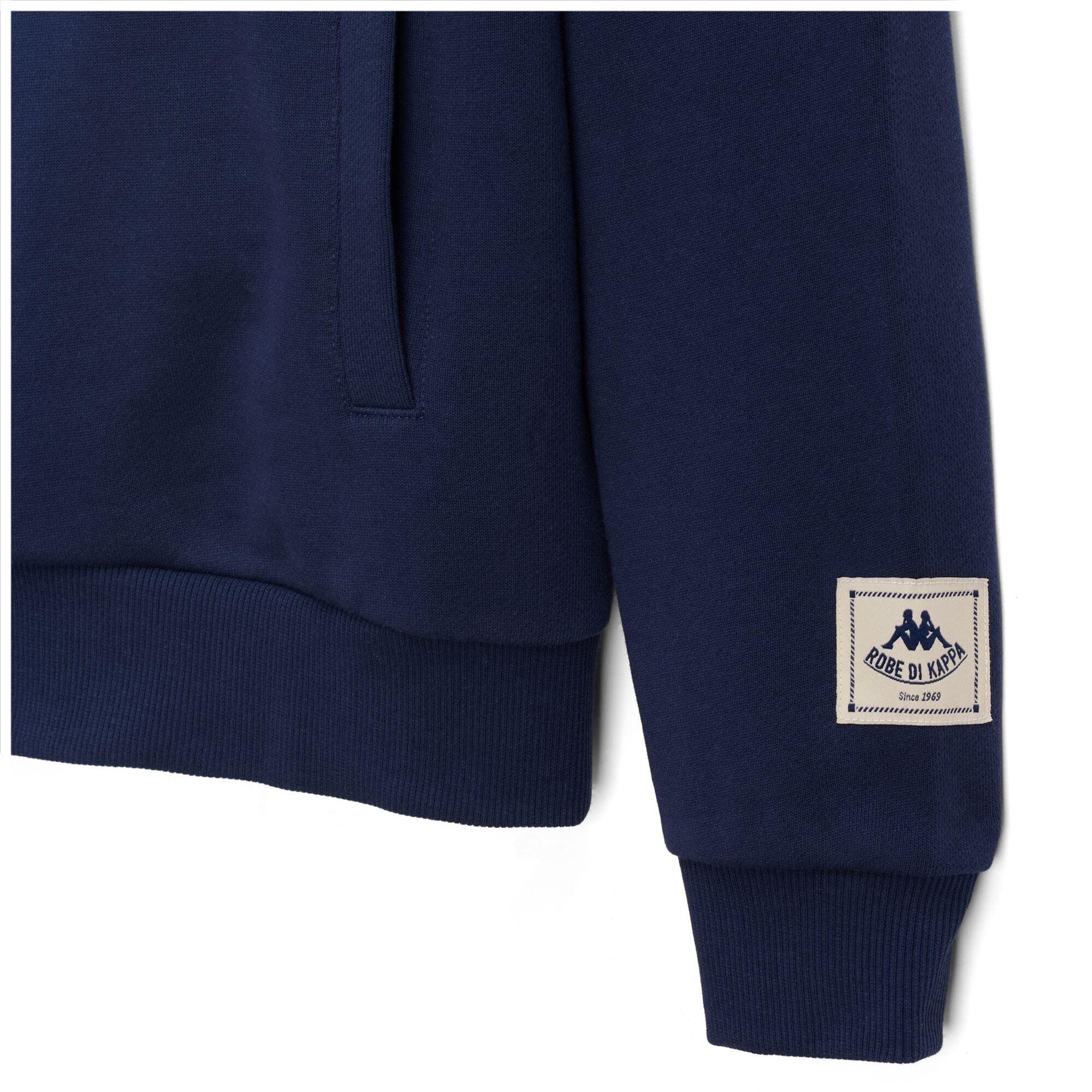Felpa da donna in cotone blu da casual 3/3