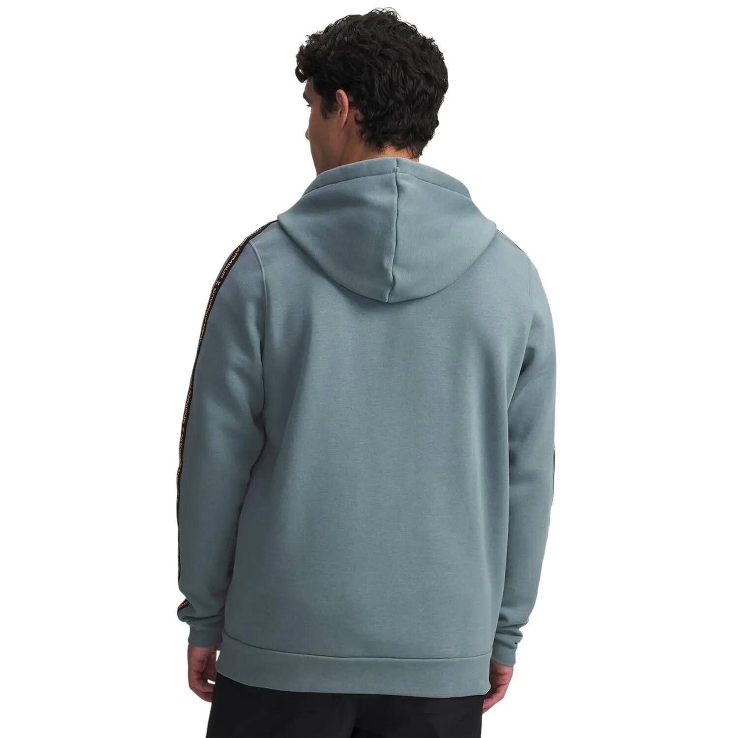 Herenhoodie met fleeceversterkte mouwen en doorlopende ritssluiting (Jasper) 2/5