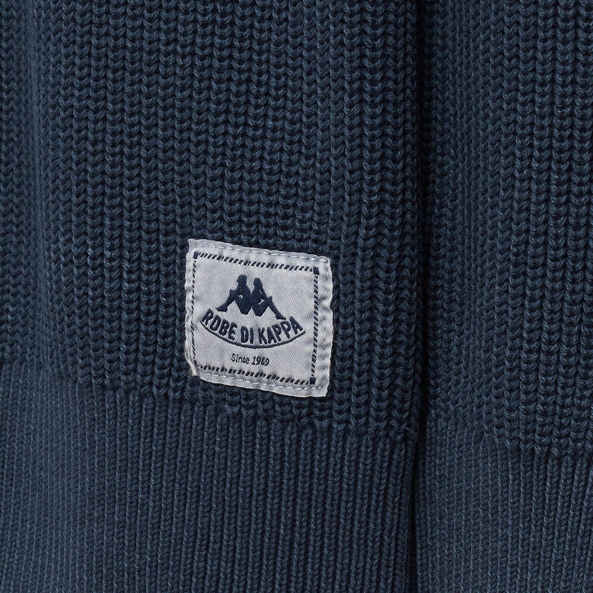 Maglione da uomo in cotone blu da casual 3/6
