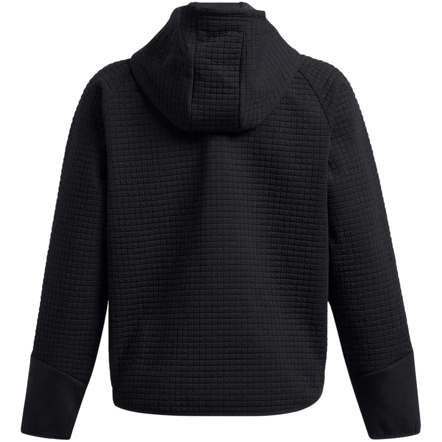 Womens/Ladies Full Zip Hoodie (Black) 3/5