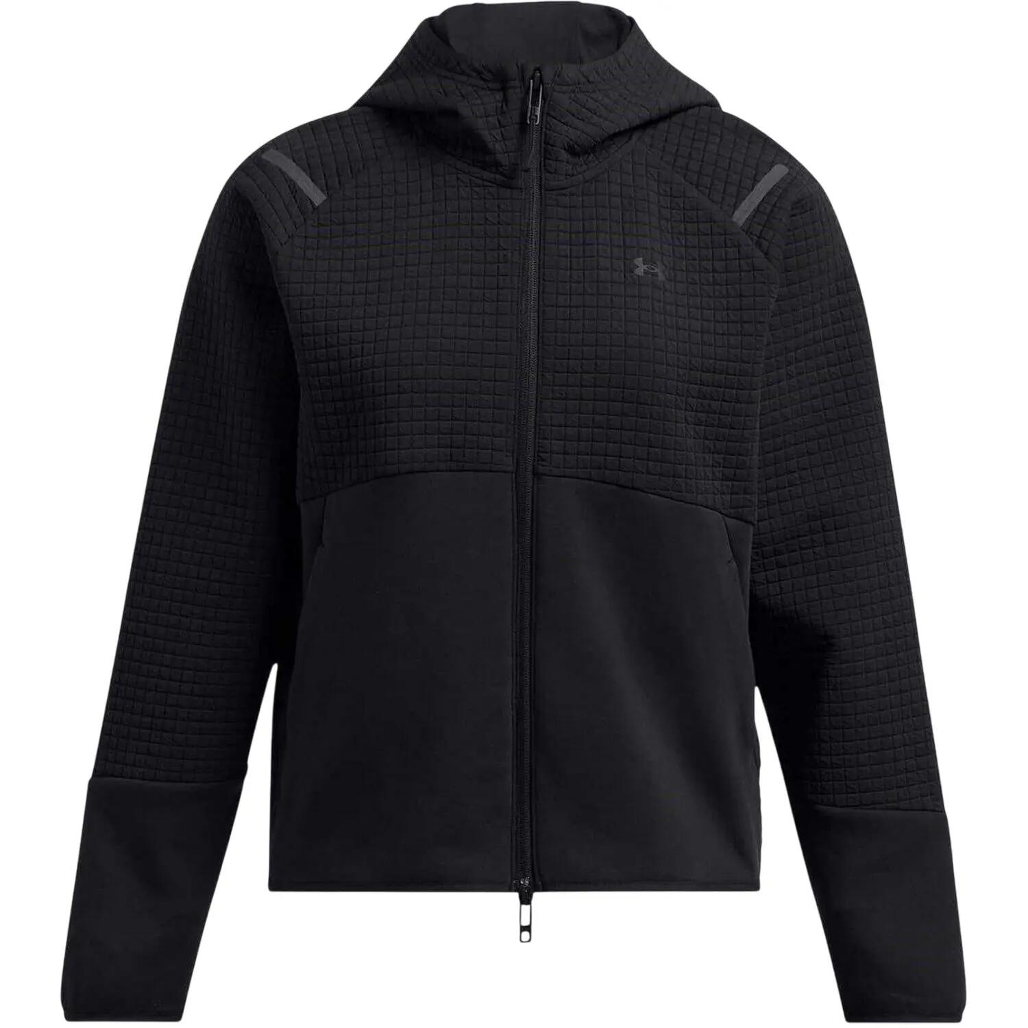 Womens/Ladies Full Zip Hoodie (Black) 2/5