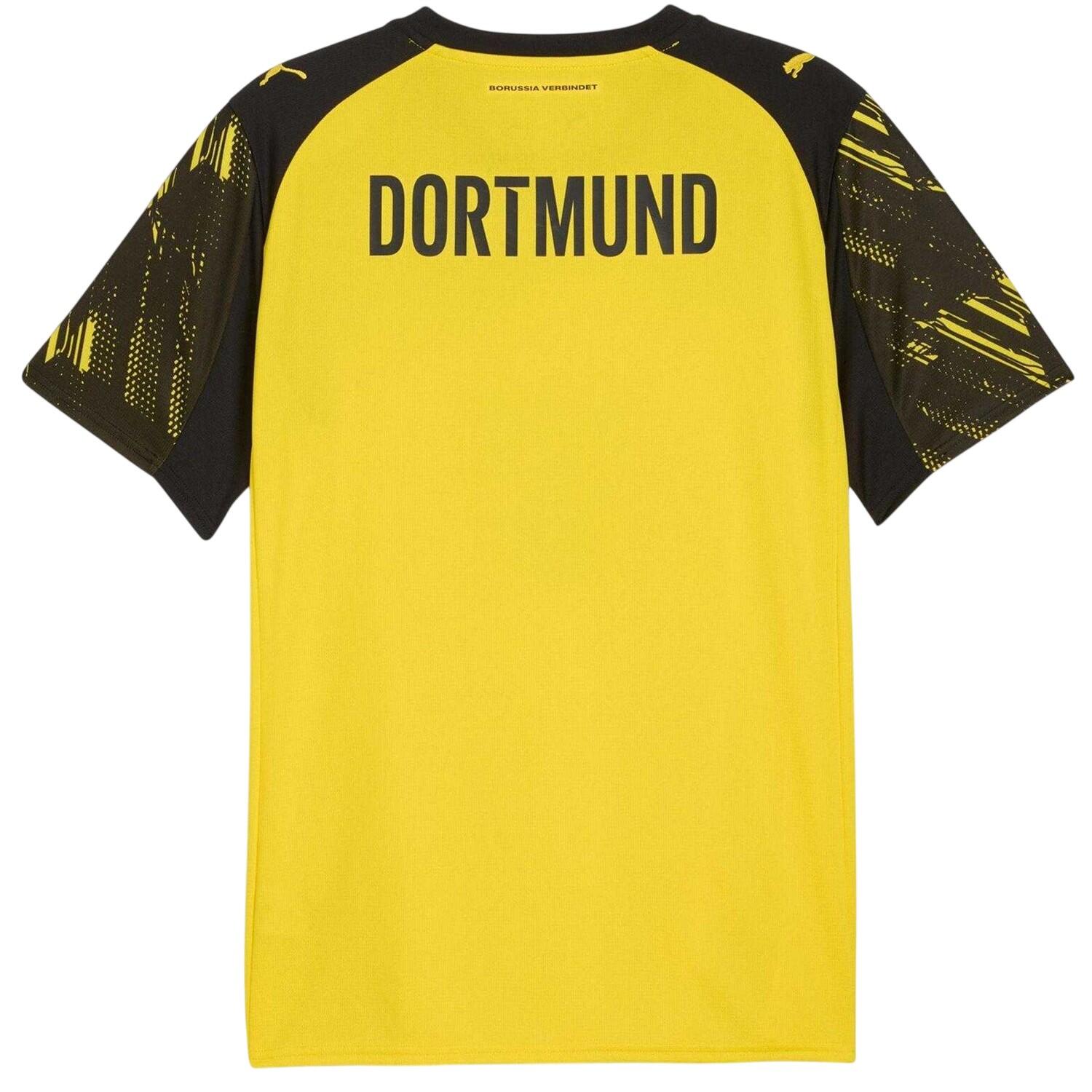 Maillot Domicile Manches Courtes 2025/26 Homme (Jaune / Noir) 2/4