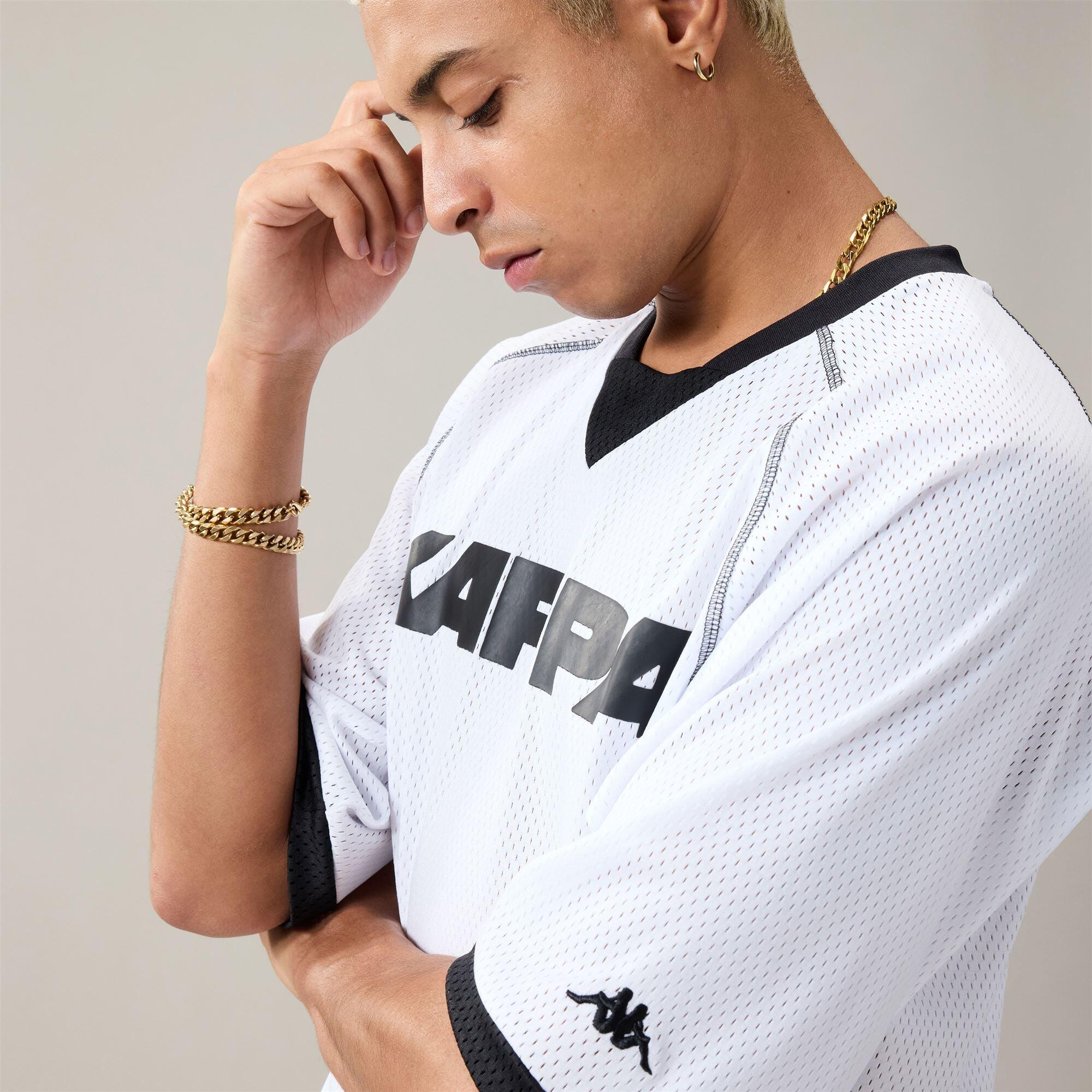 T-shirt pour homme blanc pour streetwear sportif 1/6