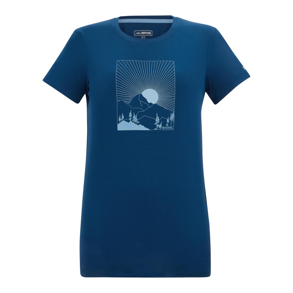 Womens/Ladies Fingal Moon Mountain Stretch TShirt (Aviator Blue)