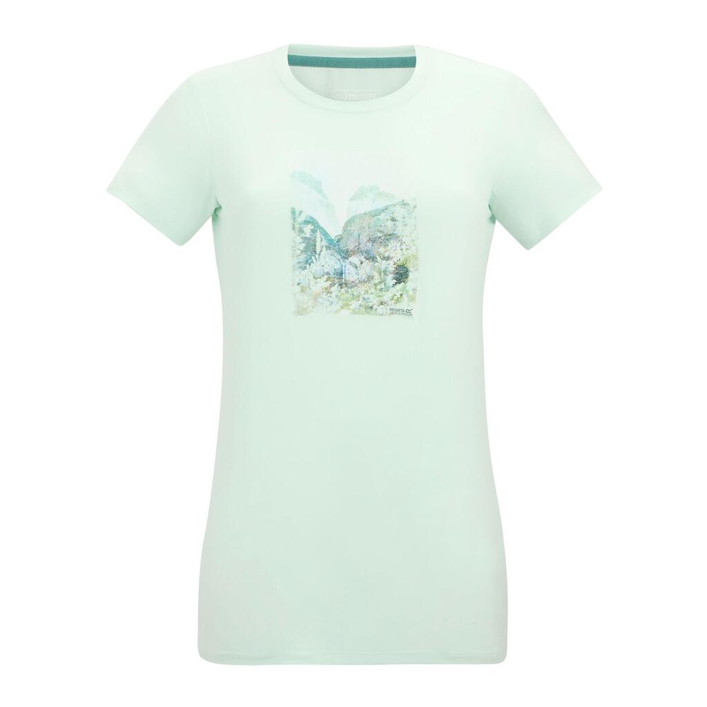 Womens/Ladies Fingal Graphic Print Stretch TShirt (Ocean Mist)