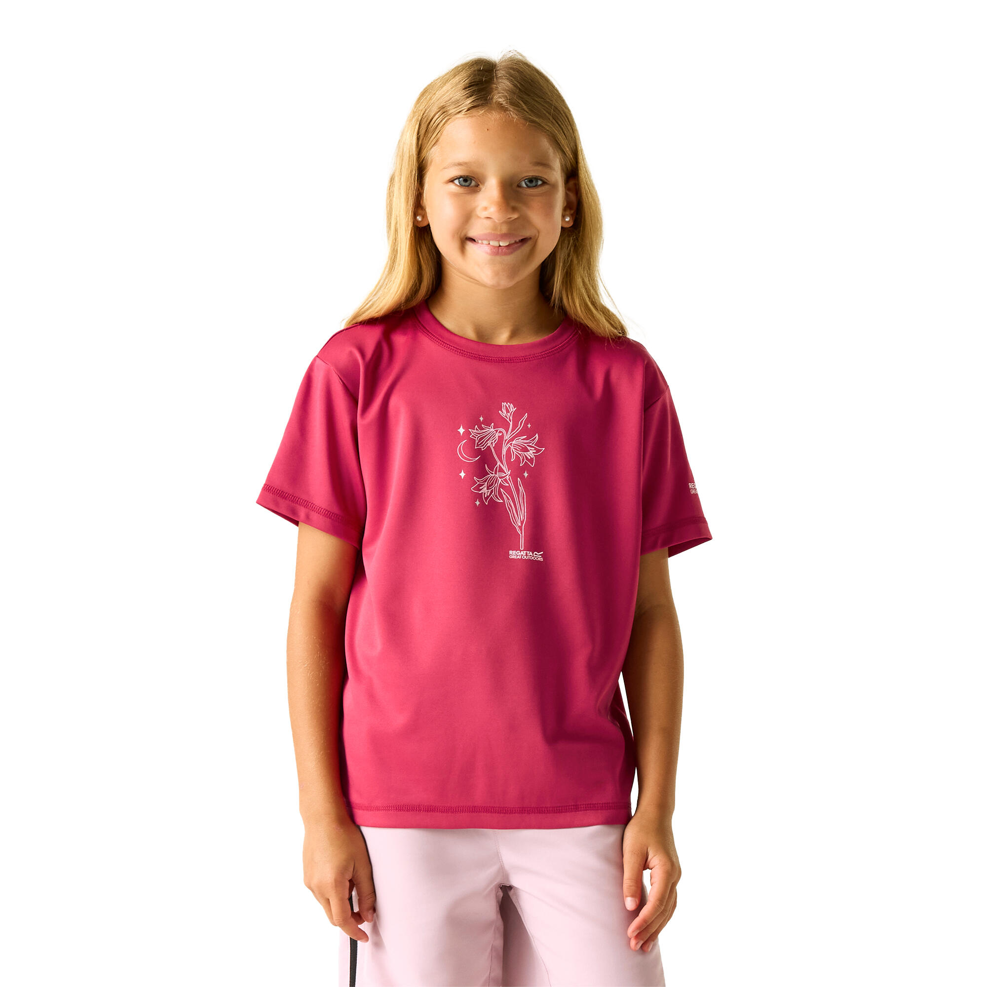 Tricou Drumeții În Natură Regatta Aria Cu Imprimeu Copii