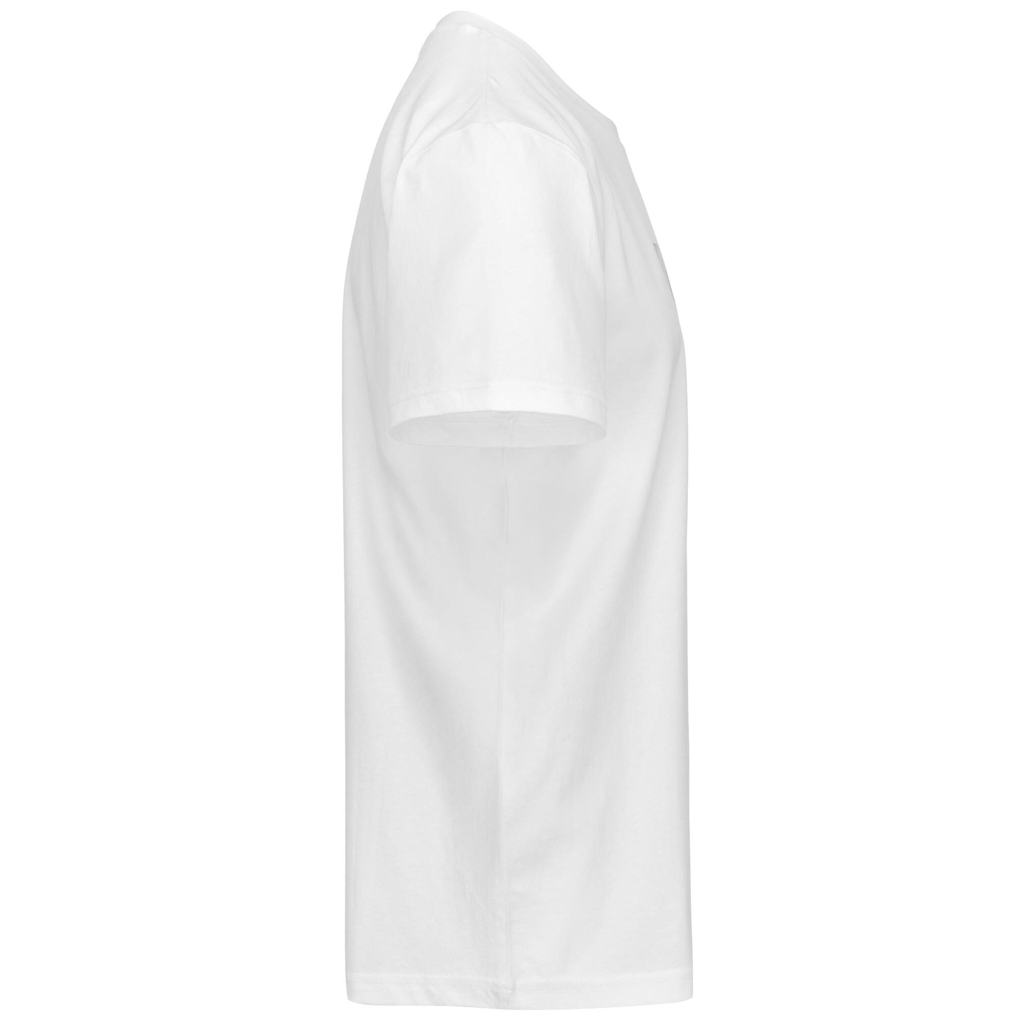 T-shirt da uomo in cotone bianco da calcio 2/3