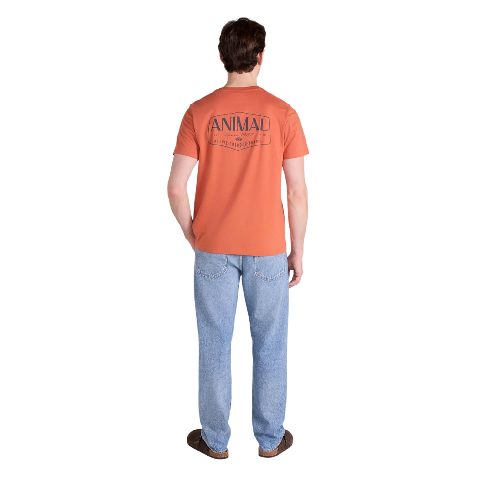 "Jacob" TShirt für , Logo Herren Leuchtend Orange 4/4