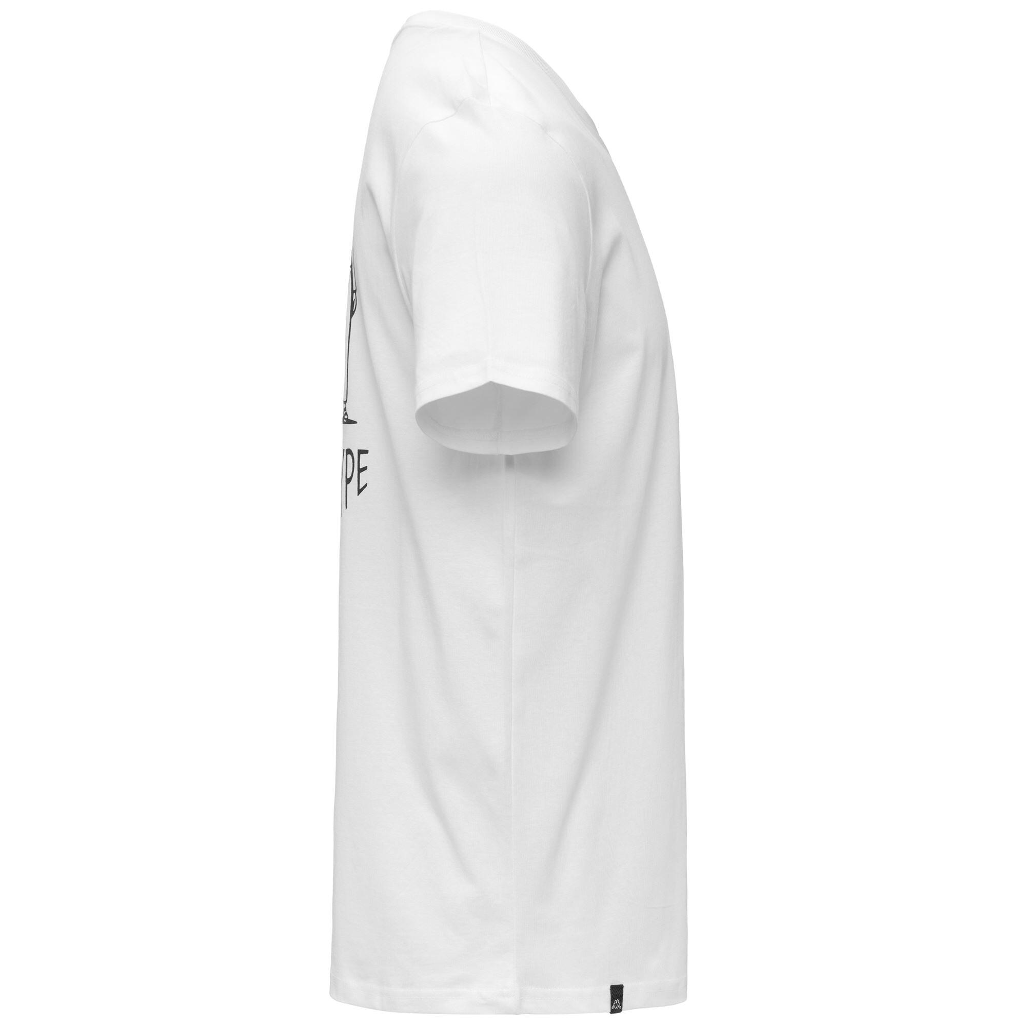 T-shirt da uomo in cotone bianco da sportivo 2/3
