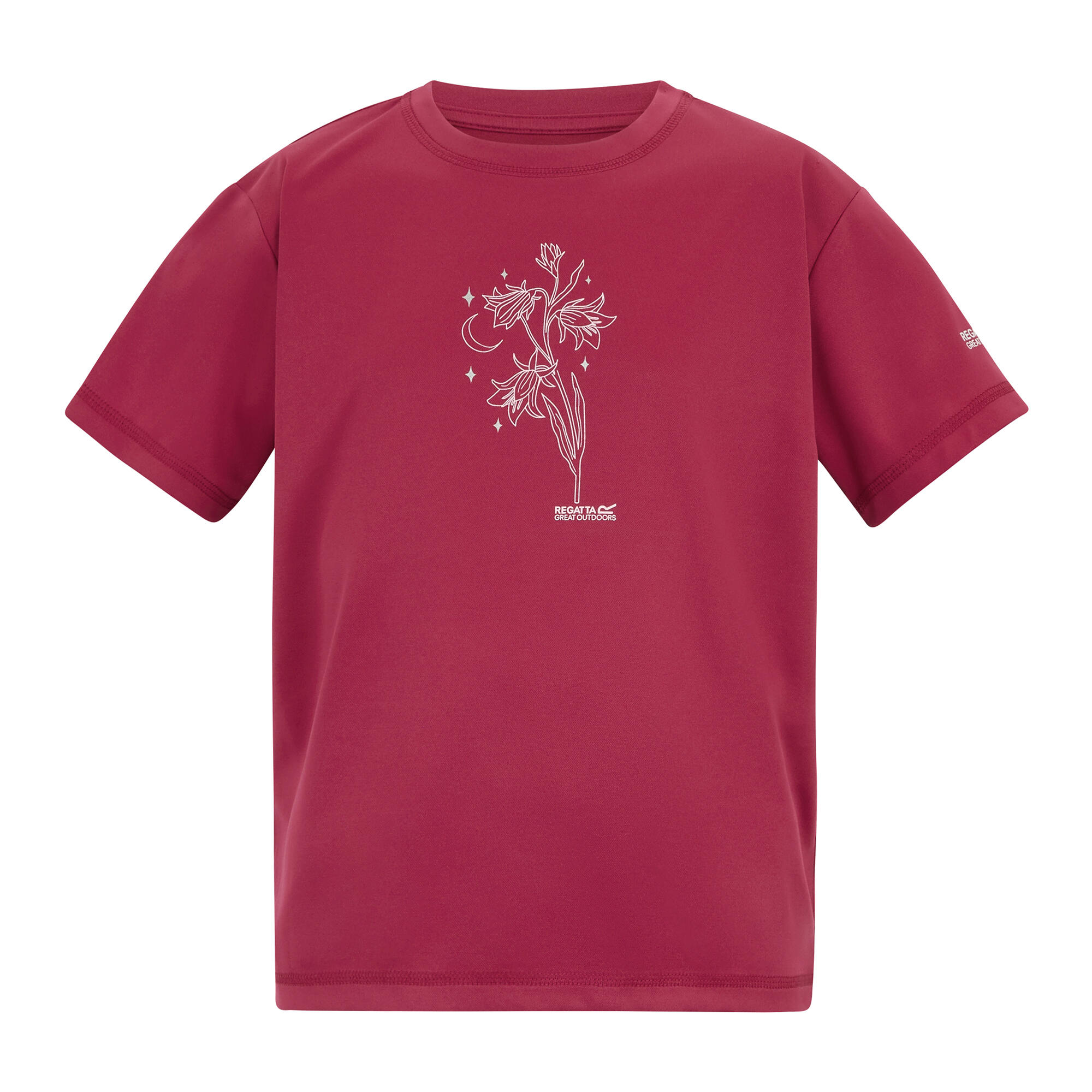 Camiseta Aria Diseño Margarita para Niños/Niñas Rosa Intenso 2/5