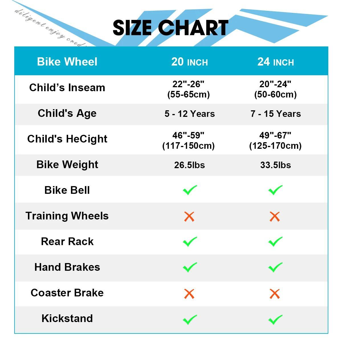 Garçon&fille vélo vélo enfant 20/24", 6 vitesses, béquille, 6-12 ans 6/6