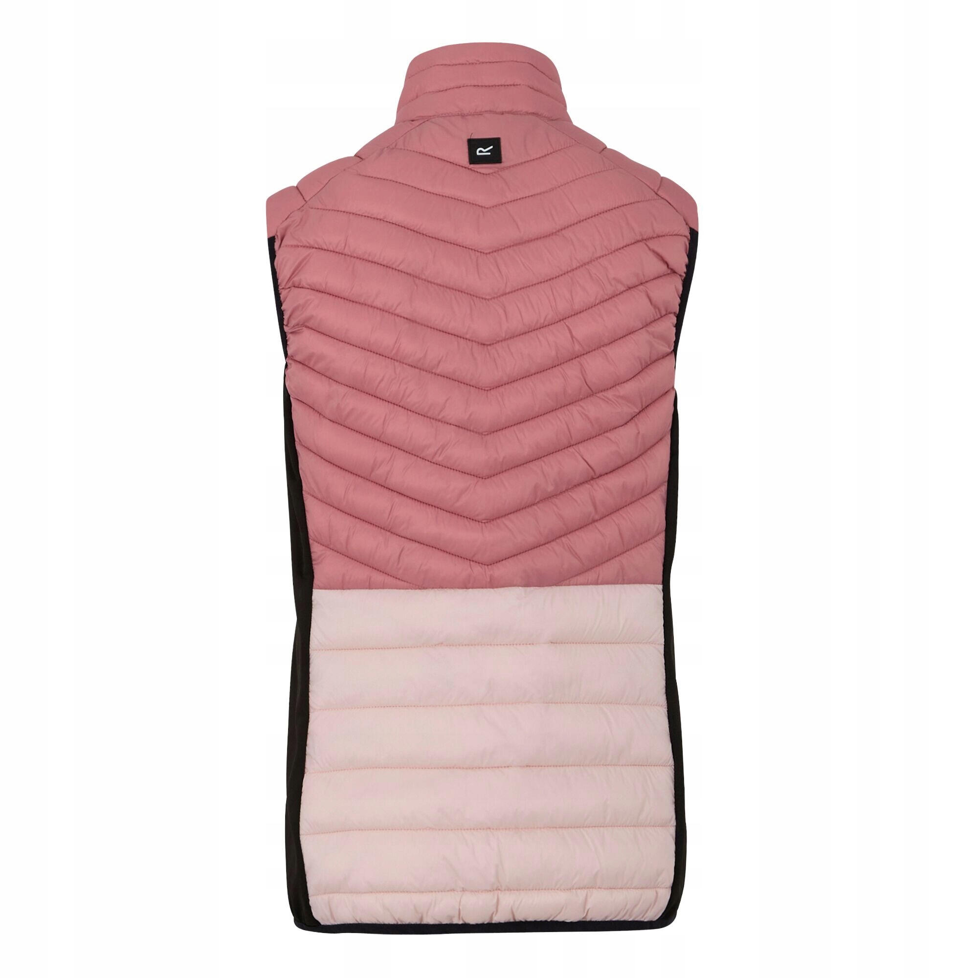 Dames Leedre Hybride Gilet (Stoffige Roos/Lotus Roze/Zwart) 2/4