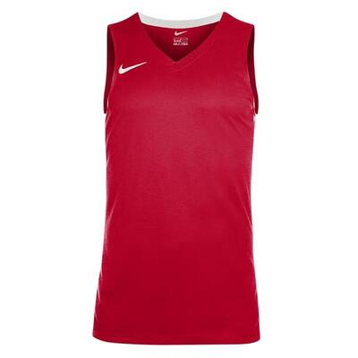 Maglia Da Pallacanestro Scollo A V Senza Maniche Bambini Nike Rosso Università