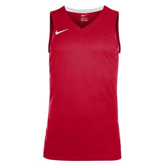 Maglia Da Pallacanestro Scollo A V Senza Maniche Bambini Nike Rosso Università