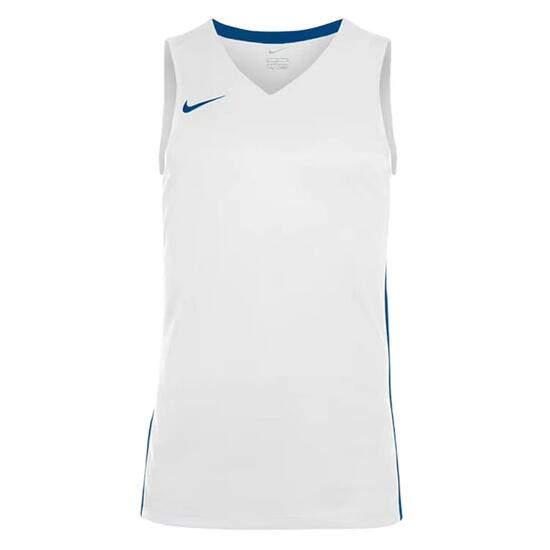 Maglia Da Pallacanestro Scollo A V Senza Maniche Bambini Nike Bianco Verde Pino