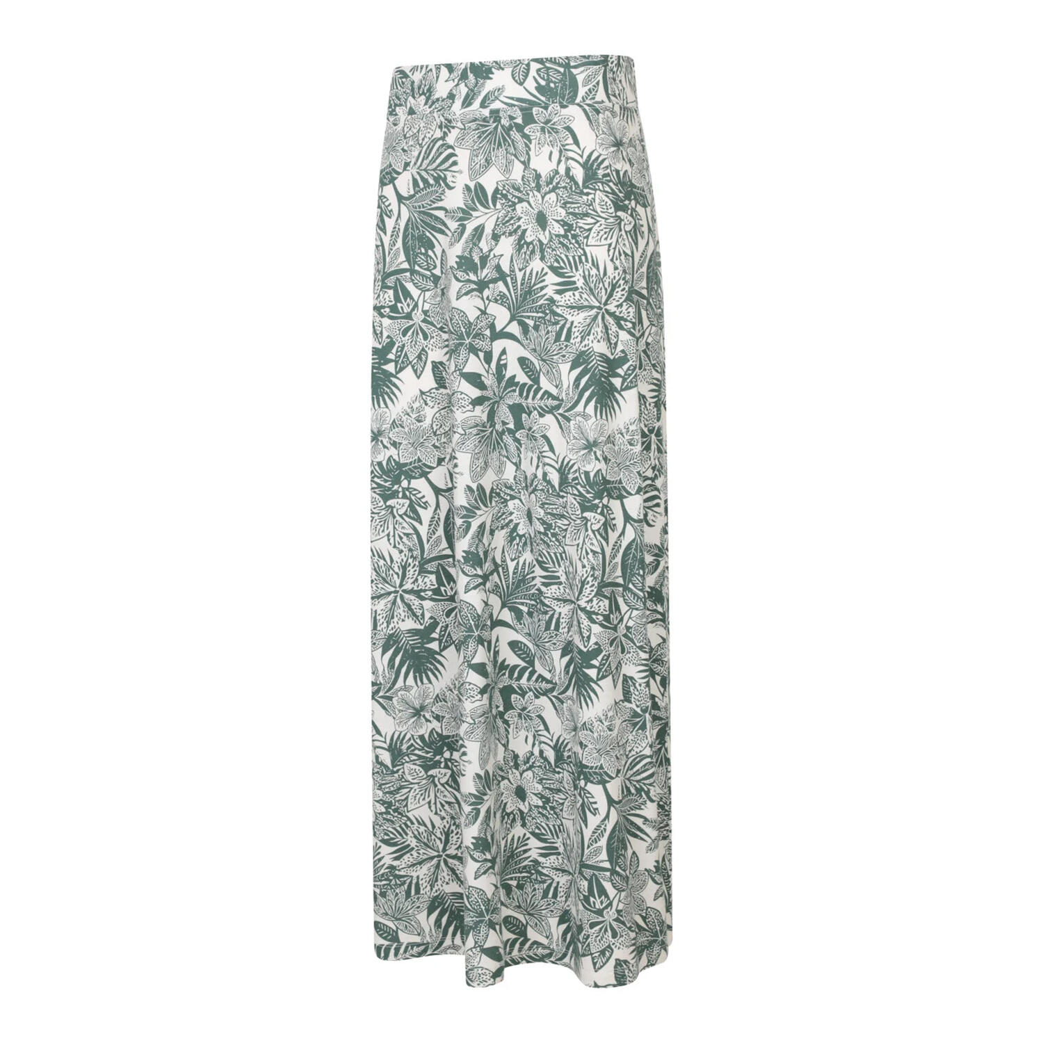 Womens/Ladies Shore Jersey Cotton Blend Long Skirt (Green) 3/3
