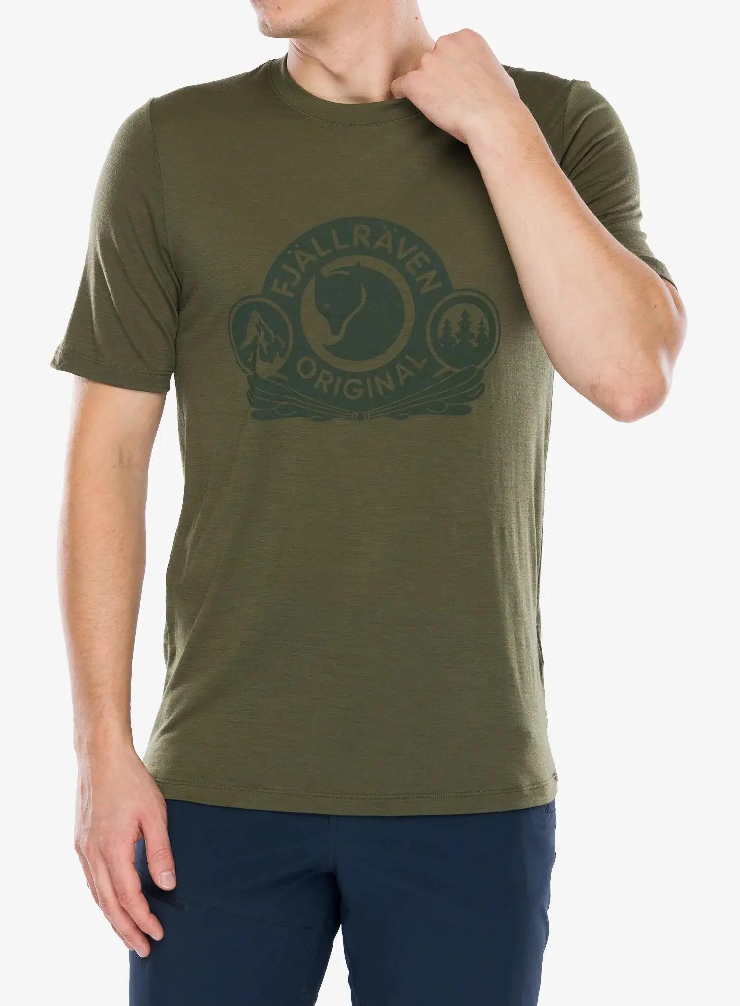 Koszulka z nadrukiem Fjallraven Abisko Wool Classic SS 3/7