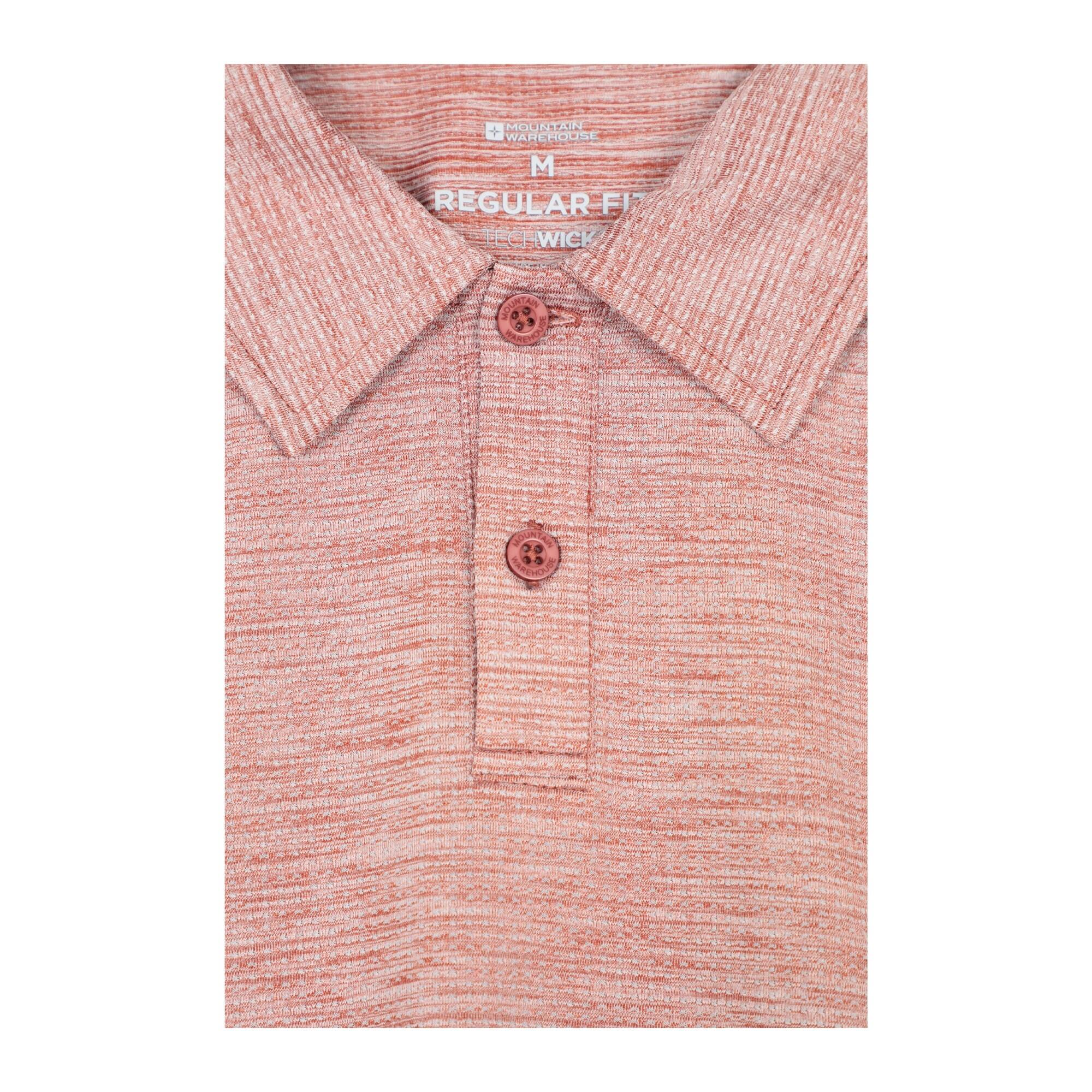 Polo Chiné Manches Courtes NOVA Homme (Rouge Pastel) 4/4