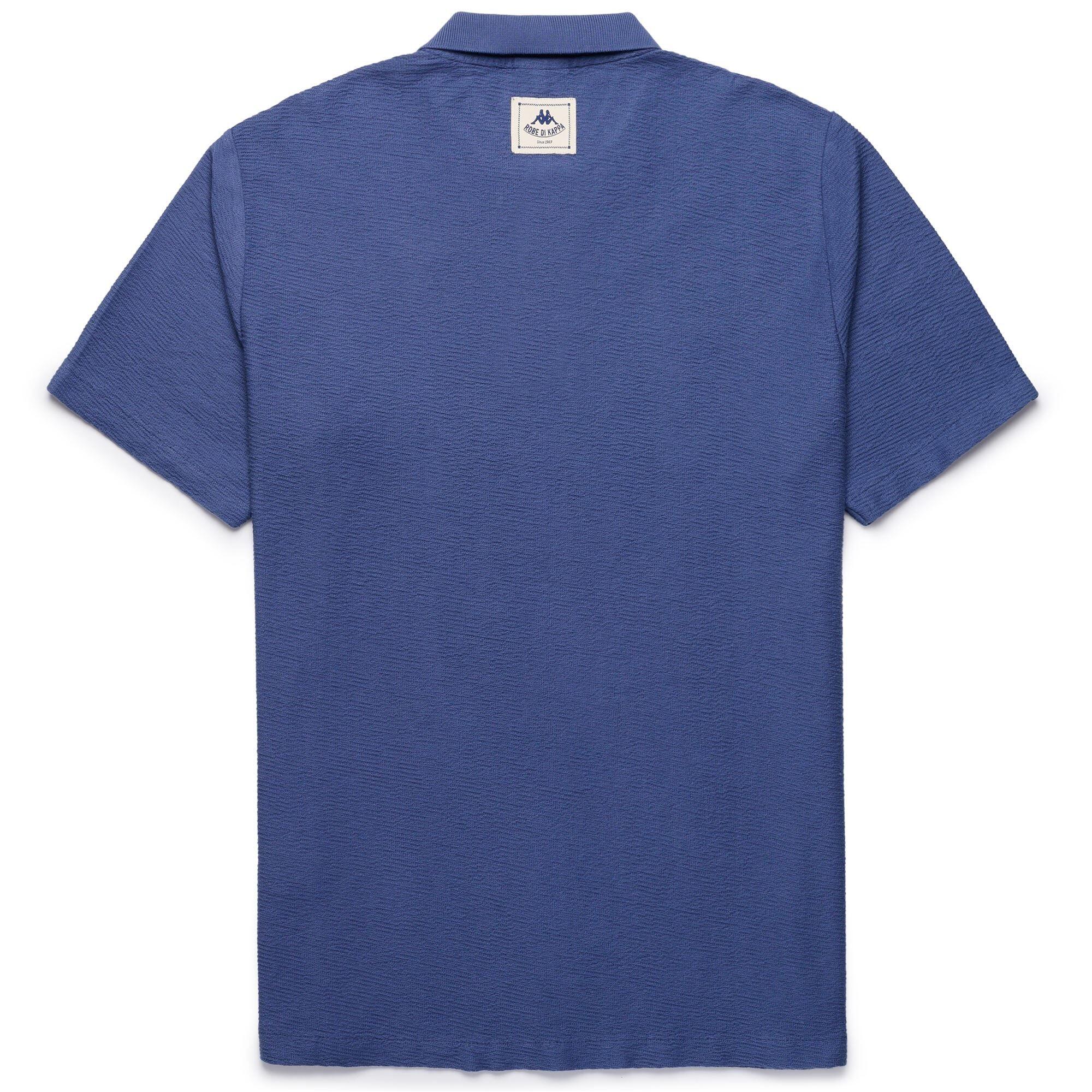 Polo da uomo in cotone blu da casual 2/2