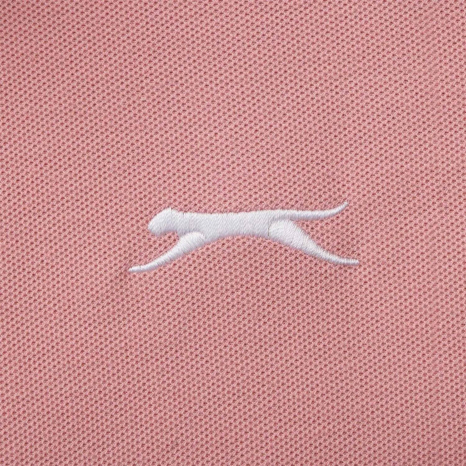 Polo Motif/style Rayure Contrastée Sur Bord Homme (Rose) 4/4