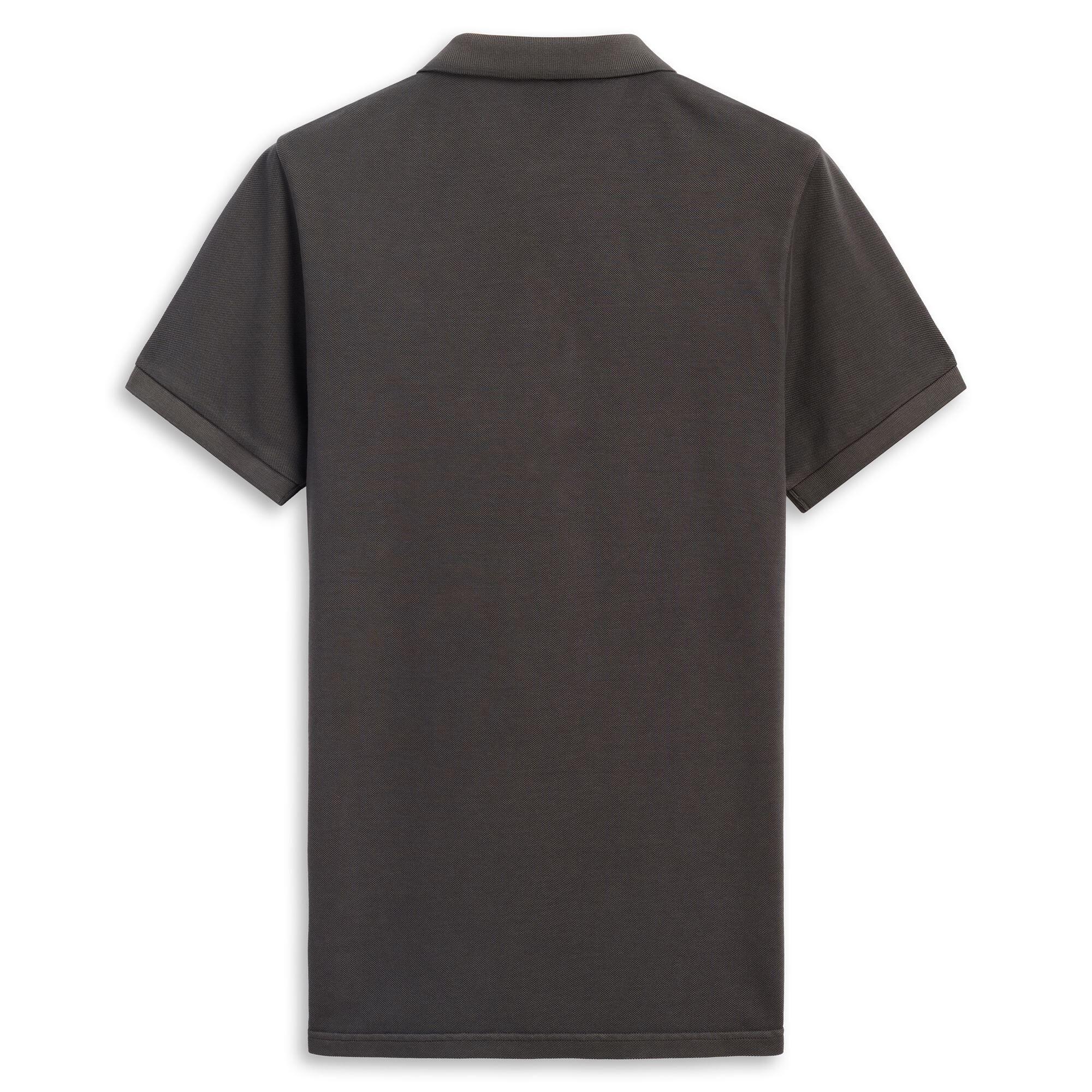 Polo da uomo in cotone nero da lifestyle 2/3