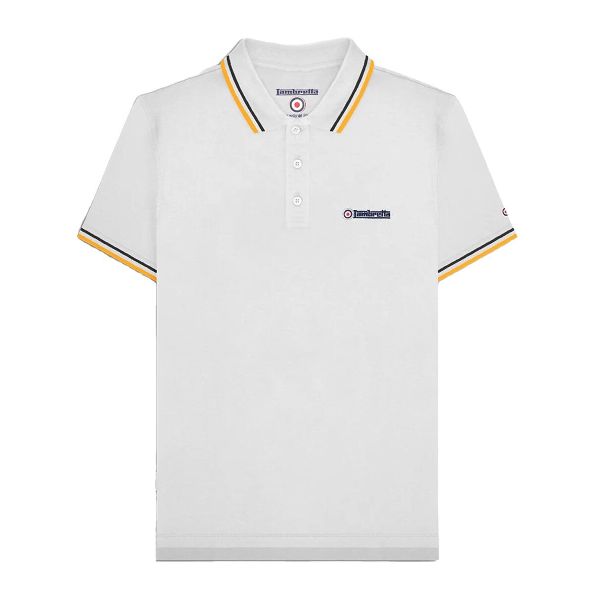 Polo Homme (Blanc / Noir / Jaune Or) 2/4