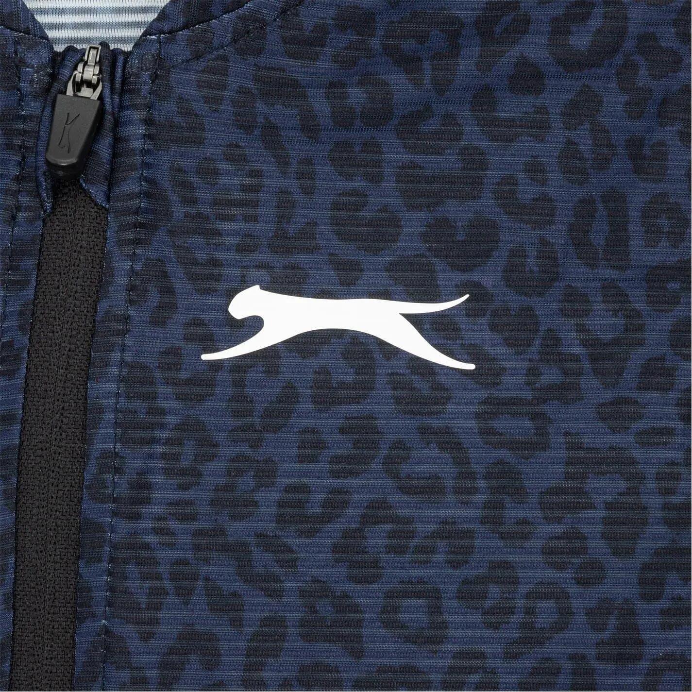 Polo Sans Manches Motif/style Léopard Femme (Noir) 4/5