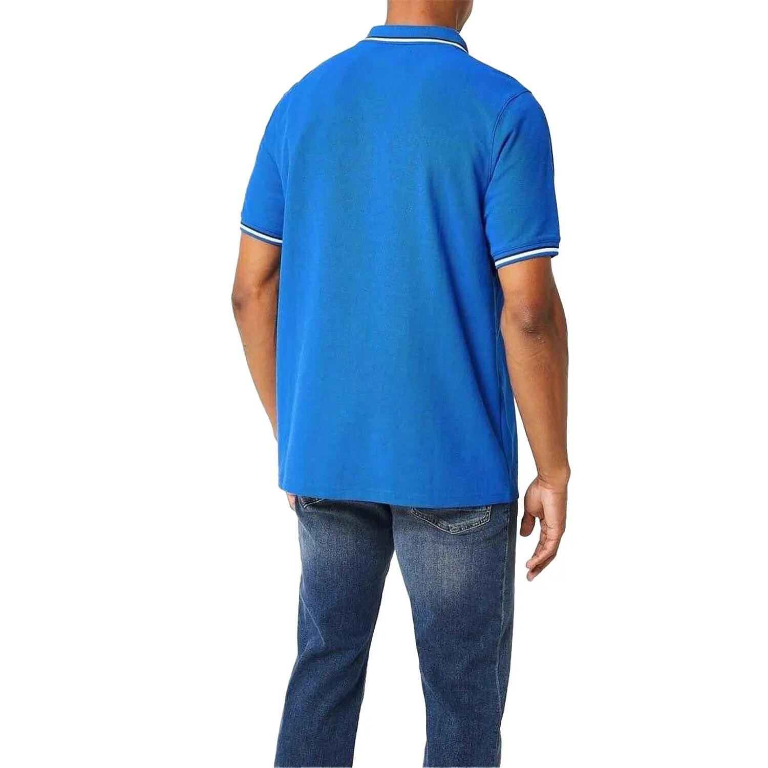Poloshirt für Herren Königsblau 3/4