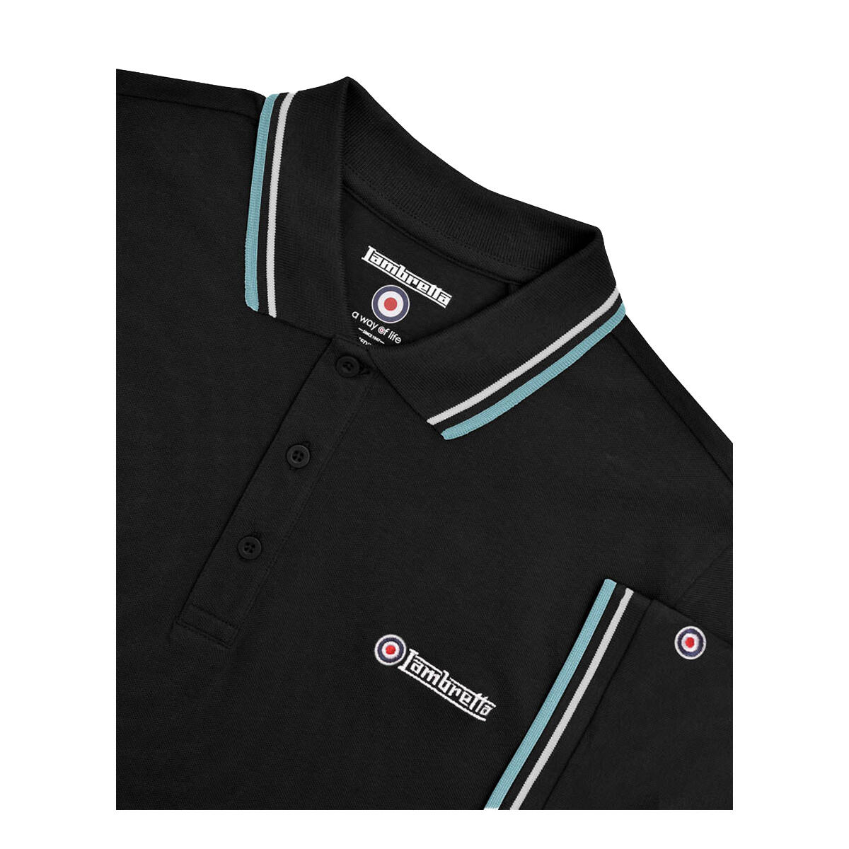 Polo Homme (Noir / Beige / Bleu Clair) 4/4